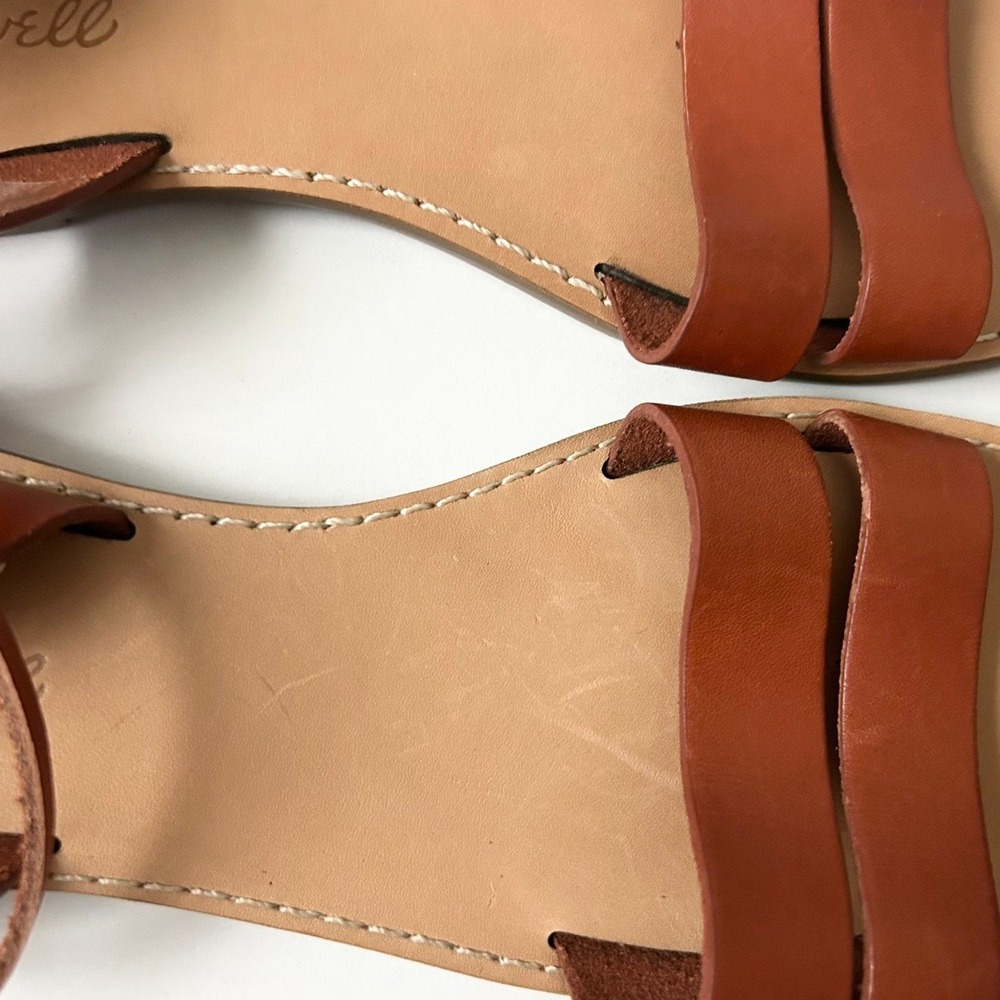 Women’s Lace-Up Ankle Strap Sandals in Brown - Picture 7 of 9
